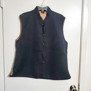 Feel Shanghai Black Color Asian Style Vest XXL
